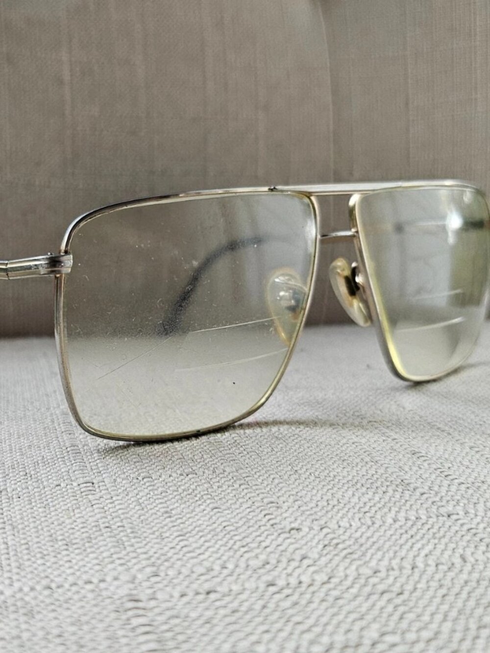 Share Vintage Tura Eyeglasses Frame Gold Tone Eyewear Glasses Unisex Frame only